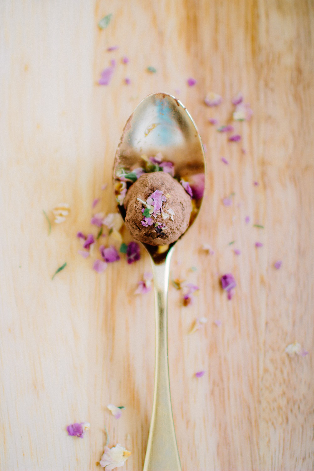 Dark Chocolate Rose Truffles